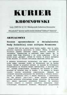 Kurier Kromnowski. Miesięcznik Sołectwa Kromnów, 2009, nr 2 (23)