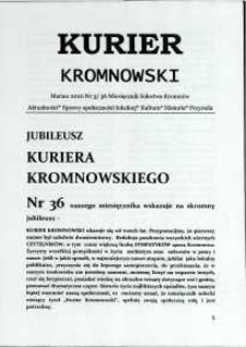 Kurier Kromnowski. Miesięcznik Sołectwa Kromnów, 2010, nr 3 (36)