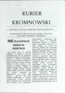 Kurier Kromnowski. Miesięcznik Sołectwa Kromnów, 2011, nr 11 (56)