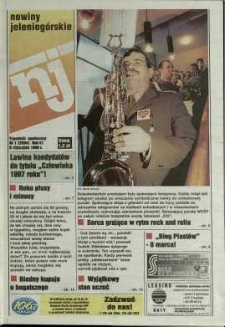 Nowiny Jeleniogórskie : tygodnik społeczny, R. 41, 1998, nr 1 (2064)