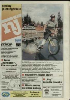 Nowiny Jeleniogórskie : tygodnik społeczny, R. 41, 1998, nr 36 (2099)