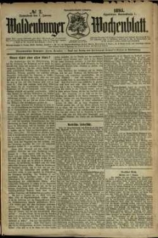 Waldenburger Wochenblatt, Jg. 39, 1893, nr 2