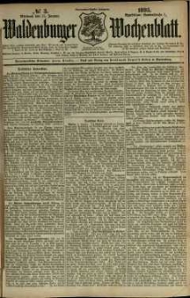 Waldenburger Wochenblatt, Jg. 39, 1893, nr 3