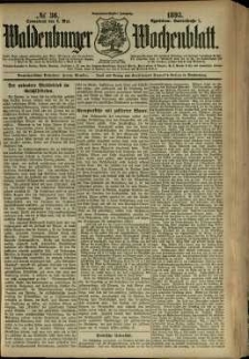 Waldenburger Wochenblatt, Jg. 39, 1893, nr 36