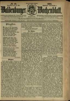 Waldenburger Wochenblatt, Jg. 39, 1893, nr 40