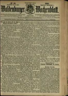 Waldenburger Wochenblatt, Jg. 39, 1893, nr 44