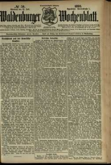 Waldenburger Wochenblatt, Jg. 39, 1893, nr 59