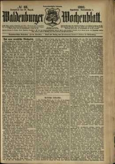 Waldenburger Wochenblatt, Jg. 39, 1893, nr 68