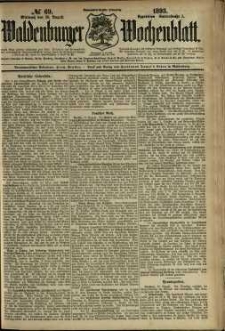 Waldenburger Wochenblatt, Jg. 39, 1893, nr 69