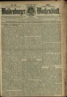 Waldenburger Wochenblatt, Jg. 39, 1893, nr 78