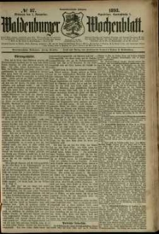 Waldenburger Wochenblatt, Jg. 39, 1893, nr 87
