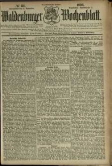 Waldenburger Wochenblatt, Jg. 39, 1893, nr 88