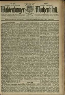 Waldenburger Wochenblatt, Jg. 39, 1893, nr 94