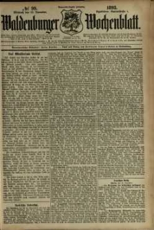 Waldenburger Wochenblatt, Jg. 39, 1893, nr 99