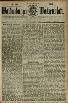 Waldenburger Wochenblatt, Jg. 39, 1893, nr 100