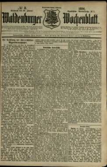 Waldenburger Wochenblatt, Jg. 37, 1891, nr 8