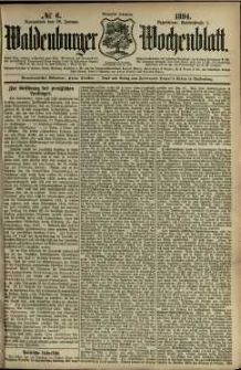 Waldenburger Wochenblatt, Jg. 40, 1894, nr 6