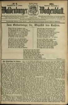 Waldenburger Wochenblatt, Jg. 40, 1894, nr 8