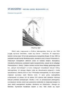 Staniszów - historia jednej miejscowości (2)