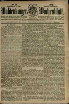 Waldenburger Wochenblatt, Jg. 40, 1894, nr 26