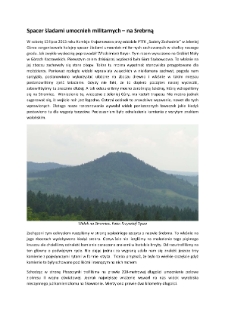 Spacer śladami umocnień militarnych – na Srebrną [Dokument elektroniczny]