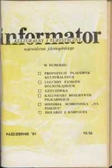 Informator Kulturalny i Turystyczny Województwa Jeleniogórskiego, 1981, nr10 (56)