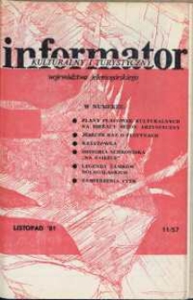 Informator Kulturalny i Turystyczny Wojew&oacute;dztwa Jeleniog&oacute;rskiego, 1981, nr 11 (57)