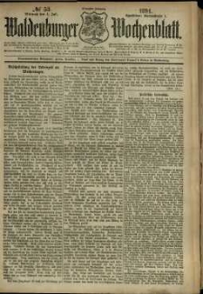 Waldenburger Wochenblatt, Jg. 40, 1894, nr 53