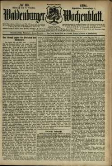 Waldenburger Wochenblatt, Jg. 40, 1894, nr 83