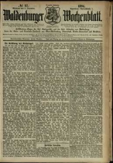 Waldenburger Wochenblatt, Jg. 40, 1894, nr 97