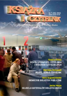 Książka i Czytelnik : pismo bibliotek publicznych województwa dolnośląskiego, 2004, nr 1 (68)
