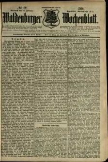 Waldenburger Wochenblatt, Jg. 37, 1891, nr 12