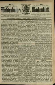 Waldenburger Wochenblatt, Jg. 37, 1891, nr 14