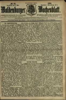Waldenburger Wochenblatt, Jg. 37, 1891, nr 35