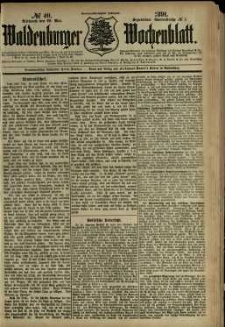 Waldenburger Wochenblatt, Jg. 37, 1891, nr 40