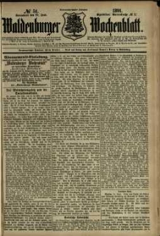 Waldenburger Wochenblatt, Jg. 37, 1891, nr 51