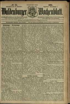 Waldenburger Wochenblatt, Jg. 37, 1891, nr 75