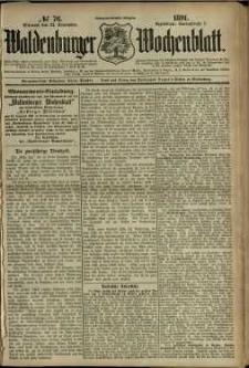Waldenburger Wochenblatt, Jg. 37, 1891, nr 76