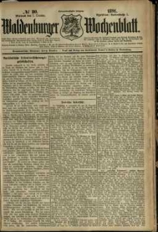 Waldenburger Wochenblatt, Jg. 37, 1891, nr 80