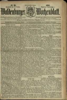 Waldenburger Wochenblatt, Jg. 37, 1891, nr 81