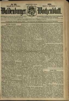 Waldenburger Wochenblatt, Jg. 37, 1891, nr 82