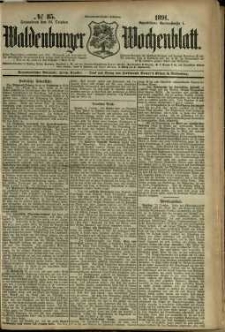 Waldenburger Wochenblatt, Jg. 37, 1891, nr 85