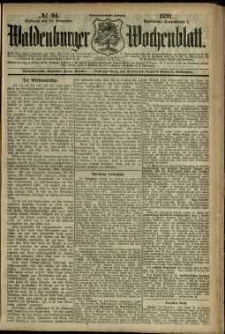 Waldenburger Wochenblatt, Jg. 37, 1891, nr 94