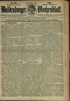 Waldenburger Wochenblatt, Jg. 37, 1891, nr 98