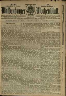 Waldenburger Wochenblatt, Jg. 37, 1891, nr 103