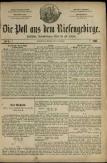 Die Post aus dem Riesengebirge, 1881, nr 5