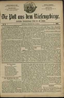 Die Post aus dem Riesengebirge, 1881, nr 8