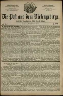 Die Post aus dem Riesengebirge, 1881, nr 14