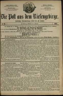 Die Post aus dem Riesengebirge, 1881, nr 22