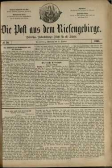 Die Post aus dem Riesengebirge, 1881, nr 30